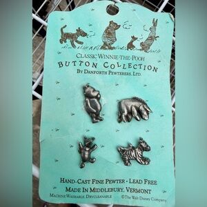 Winnie-the-Pooh Button Collection by Danforth Pewter
